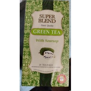 SUPER BLEND Green tea with Soursop finest quality 