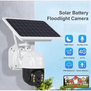           V380 4G WiFi Solar Camera – 360° Wireless PTZ CCTV with Built-in Battery
