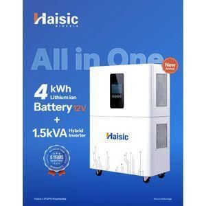 Share this product    JBF Haisic 4kwh lithium battery + 1.5kva hybrid inverter All in one Solar Generator Energy power station System for fridge / freezer