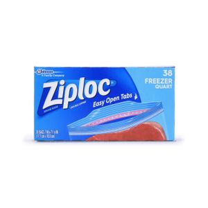 Ziploc Freezer Bags – Quart Size, 38 Count (Easy Open Tabs)