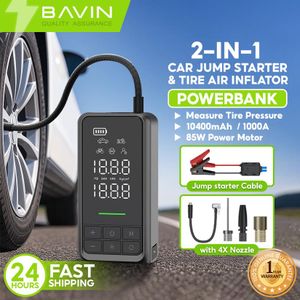 Bavin High Power Car Jump Starter Power Bank & Tyre Inflator