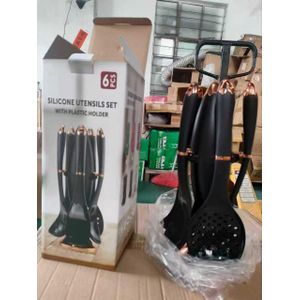 Silicone Non-Stick Cooking Spoon Set- 1 Set