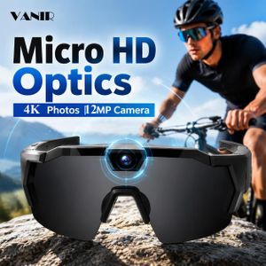 VANIR Smart Sports Camera Glasses 1080P HD Video Recording 12MP Photo WiFi Preview & Download AI Translation Polarized UV Protection Open Ear Audio GPS Overlay Cycling Running Hiking Fishing