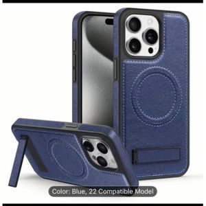 Pouch iPhone 15 pro max leather MagSafe case with stand 