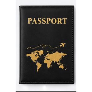 Luxury Black Passport Cover & Holder with Card Slot 