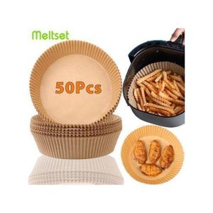 50pcs Air Fryer Disposable Paper Liners Parchment Paper