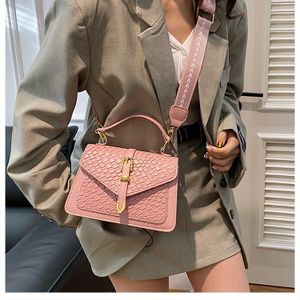 Pink Ladies Textured Mini Crossbody Thick Handbag