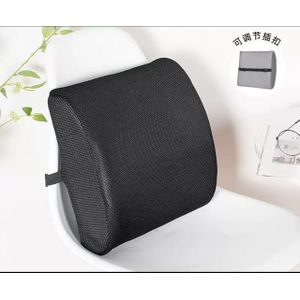 Ergonomic Memory Foam Lumbar Support Pillow With Adjustable Straps – Back Rest Cushion For Office Chair, Car & Home