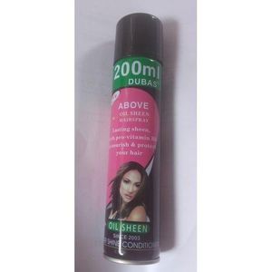 Above OIL SHEEN HAIR SPRAY