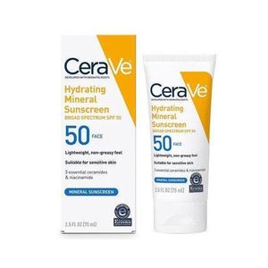 CeraVë Hydrating Mineral Sunscreen Face Lotion SPF 50 - 75ml
