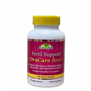 Nature'S Field Fertil Support OvaCare Boost - Supports Hormone & Metabolic Balance - Egg Quality & Reproductive Health - Promotes Healthy Conception - One Month Supply - 120 Veggie Capsules - Dietary Supplement