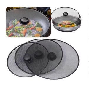 itchen Gadget Fine Mesh Splash Guard Cover Lid With Handle