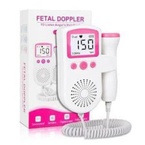 Portable Fetal Doppler Baby Heartbeat Monitor with Digital LCD Display
