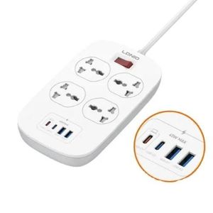 LDNIO SC4408C 4-Way Power Socket Extension Strip (2 USB-C + 2 USB Ports)