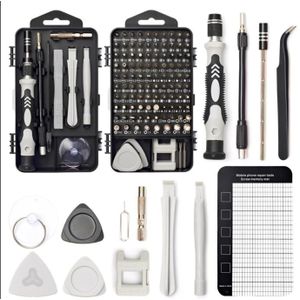 138-in-1 Small Precision Screwdriver Set Magnetic Mini Repair Tool Kit sliver