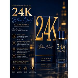 NAFDAC: A2-104376L  24-K EAU DE PARFUM (BLUE NUIT) - 100ML