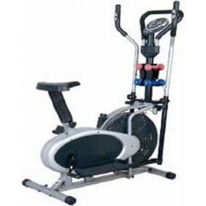 4 Handle Orbitrack Elliptical Bike with Dumbbells – Home Cardio & Strength Training Machine