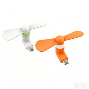 2pcs Type-C Portable Mini Phone Fan Plug & Play Pocket Cooling Fan
