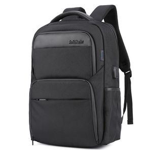 Arctic Hunter Laptop Backpack, I-Crusaderz, Anti Theft Bag With USB Charging Port- Black