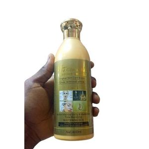 Pure-Glutathione Injection Gold Whiten-ing Body Milk Lotion 400ml.