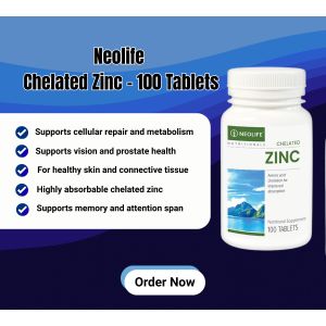 Neoliss NeoLife Chelated Zinc: Supports Immune Function (100 Tablets)