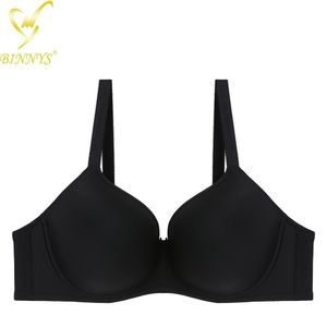 Binnys Essential E Full-coverage Cup Bra,Fuchsia Solid Color Underwire Bra,Full-coverage cup, Fixed Padding Adjustable Straps, Daily Office Wear Plus Size Bras
