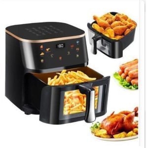 Air fryer with transparent viewing window and touch-control panel 20lit-1pc 