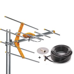 HD Digital Outdoor TV Antenna For DVBT2 HDTV ISDBT ATSC High Gain Strong  Signal Outdoor TV