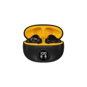Wireless Earbuds with Digital Display, Long Battery, IPX Waterproof, Bluetooth 5.3, Low Latency,black