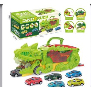 Dino Truck transport car carrier toy set