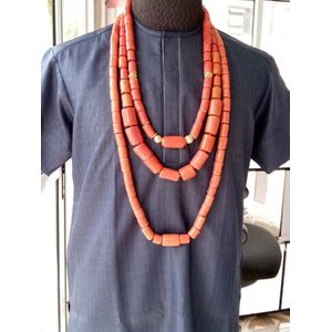 3sets Men Coral Beads, Traditional Weeding