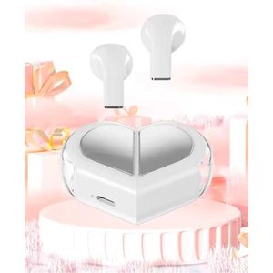 Heart Shaped Wireless Earphones, Cute Mini Small Invisible Wireless Bluetooth Earbuds