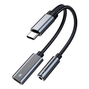 Premium USB Type C Dual Adapter: Listen to Music & Fast Charge Simultaneously (Supports iPhone 15, 16 & 17)