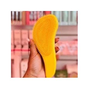 Hair Care Yellow Plastic Detangling Hair Brush