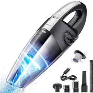 Rechargeable High-Suction Handheld Vacuum Cleaner Set for Home and Car