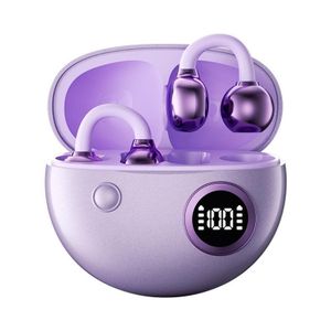 Open Ear Clip-On Eeadphones,  Bluetooth Earbuds Wireless Earphones, Ultra-Long Battery Life, Comfortable Wear for Workout, Running, Driving