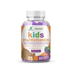 Daynee Kids Multivitamin Gummies - Grapes Flavor - 60 Gummies - Immune System Support & Essential Vitamins