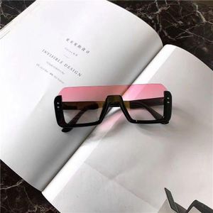 Black Retro Half Frame Glasses For Ladies with free case