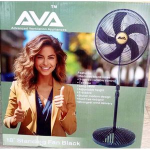 Ava 18" Ava Standing Fan Black