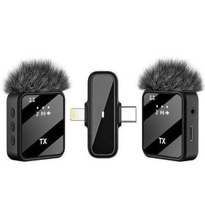 F15-2 Dual Noise Cancelling Wireless Microphone With 2in 1 Receiver For iPhone,Type C Lavalier mic for recording, Livestreaming, YouTube, Tiktok