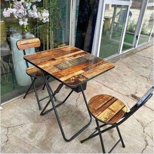 Dining Set, , Foldable 2 Table With 1 Chairs