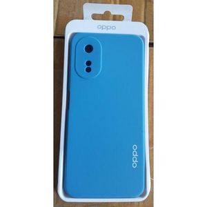 Silicon Back Case For Oppo A18 - Blue