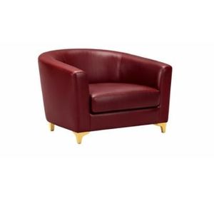 Single Seater Fabric/ Leather Sofa Armchair – Wine Bucket Tub Chair