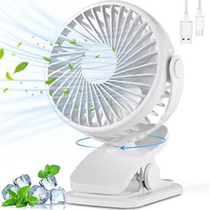 Rechargeable Fan With Clip And Desktop Function 