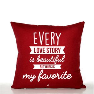 Awesome Every love Story Throw Pillow - Wine