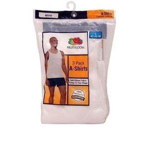 Fruit Of The Loom 8pack Black And Grey Singlet