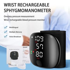 Bp Automatic Rechargeable Electronic Blood Pressure Checking Tester With Voice & LED Display