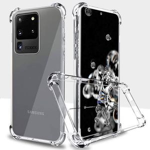 Samsung S20 Ultra Case, Crystal Clear Shockproof Bumper Protective Slim Phone Cover, Soft Flexible TPU Silicone Anti-Drop Cushion Shell