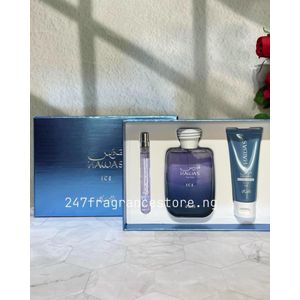Hawas Ice 3-in-1 Set For Men – 48hrs Long-Lasting Perfume