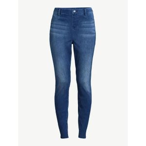 Time and Tru Women's High Rise Sculpted Corduroy Jeggings 